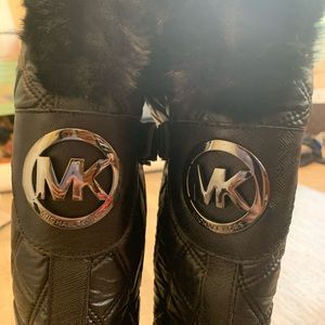Michale Kors tall black rain/snow boots